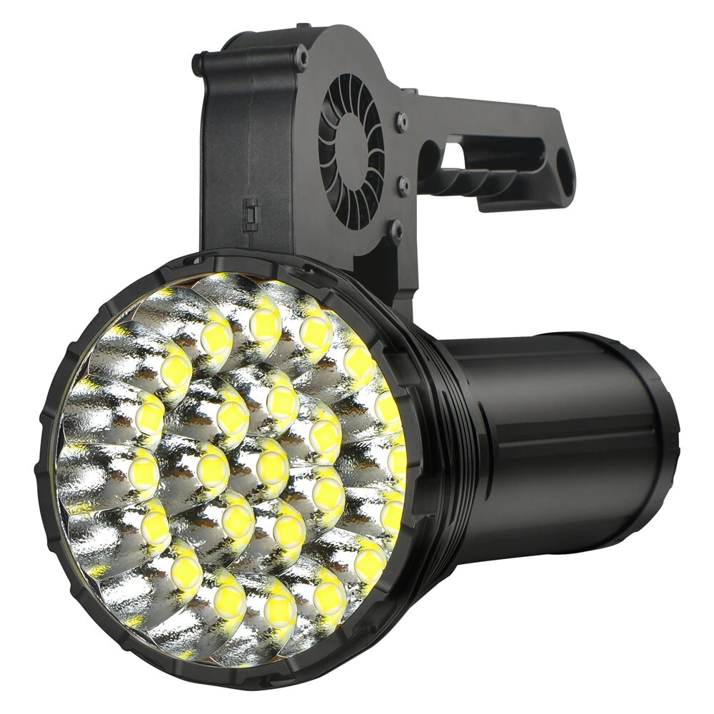 Haikelite AK24 230,000LM 1750M Powerful LED Flashlight Long Range Thrower Strong Light Type-C USB Rechargeable LED Torch With 21700 High Power Battery