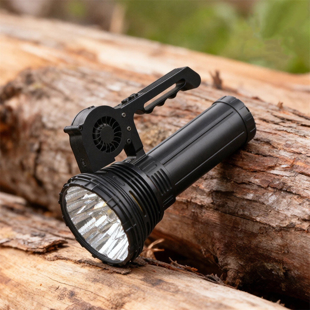 Haikelite AK24 230,000LM 1750M Powerful LED Flashlight Long Range Thrower Strong Light Type-C USB Rechargeable LED Torch With 21700 High Power Battery