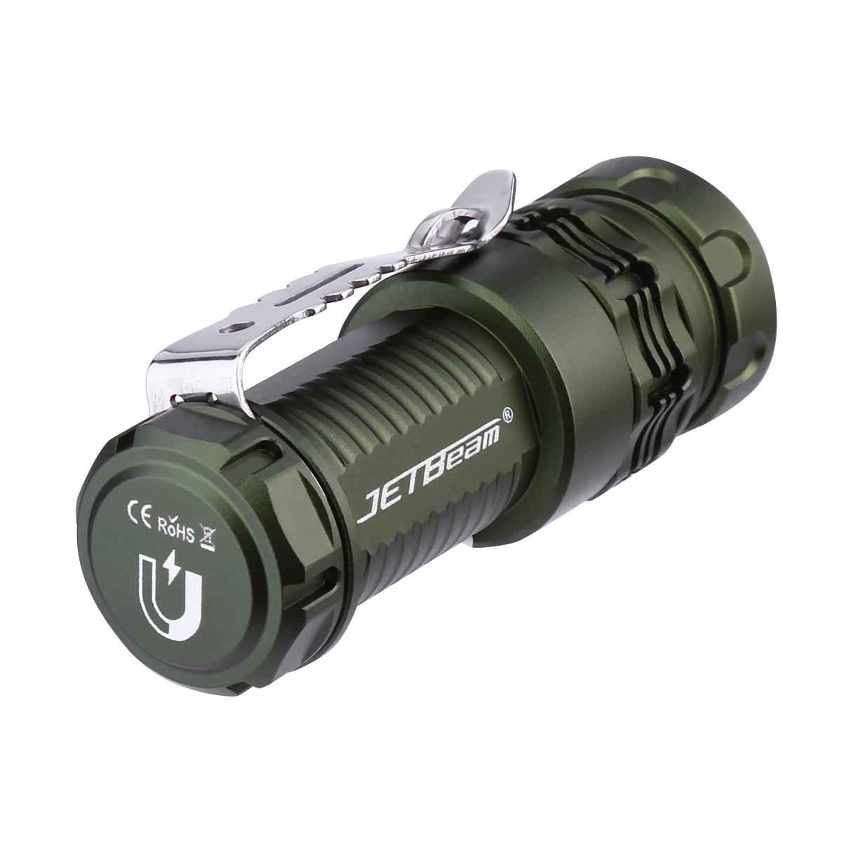 JETBEAM RRT0 PRO LED Rechargeable Small EDC Flashlight Equipped with 3 high-Brightness LEDs+with RGB Light,1680 lumens Maximum Range 200 Meters,IP66 Waterproof,for Outdoors,Work,Emergency