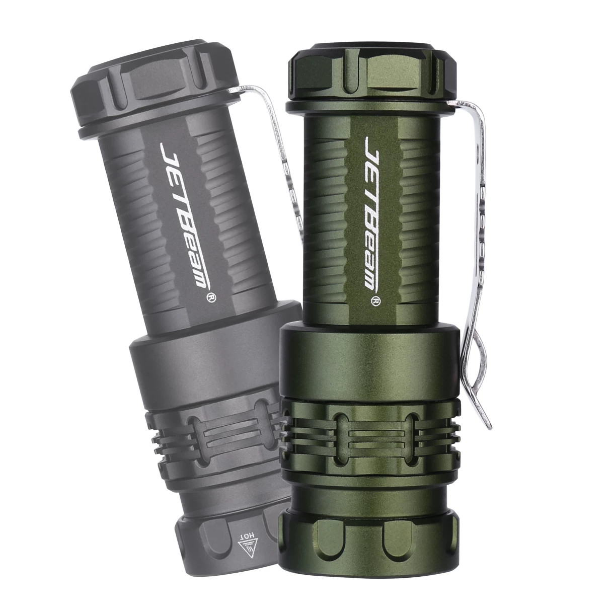 JETBEAM RRT0 PRO LED Rechargeable Small EDC Flashlight Equipped with 3 high-Brightness LEDs+with RGB Light,1680 lumens Maximum Range 200 Meters,IP66 Waterproof,for Outdoors,Work,Emergency