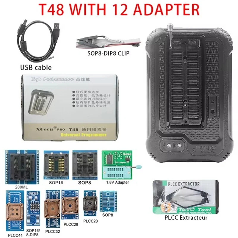 TL866 T48 Universal Programmer USB Multi-Interface Support 31000 Plus Chips NAND EMMC AVR PIC Adapter