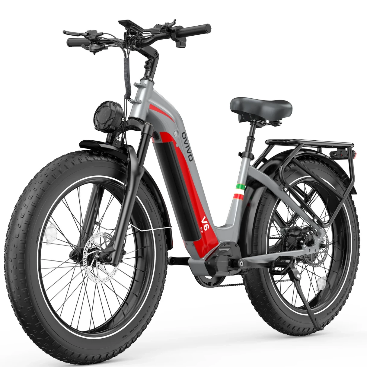 [EU DIRECT] OVIVO V6 PRO Electric Bike 48V 20Ah Battery 250W BAFANG Motor Top Speed 25KM/H 26inch Tires 120-150KM Mileage Range 100KG Max Load Electric Bicycle