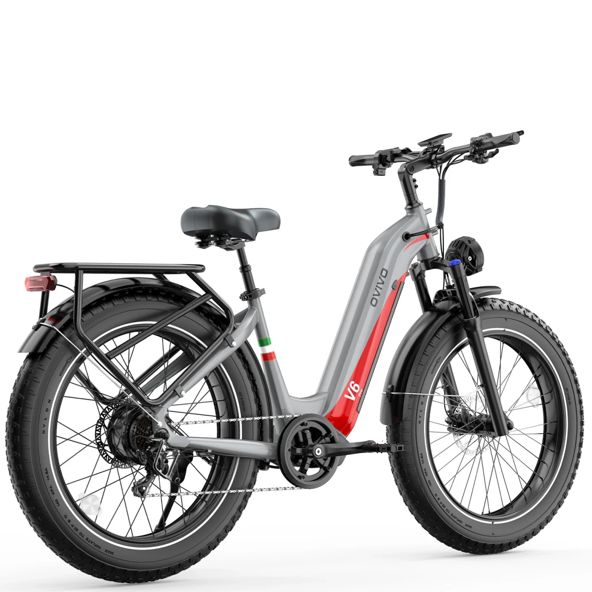 [EU DIRECT] OVIVO V6 PRO Electric Bike 48V 20Ah Battery 250W BAFANG Motor Top Speed 25KM/H 26inch Tires 120-150KM Mileage Range 100KG Max Load Electric Bicycle