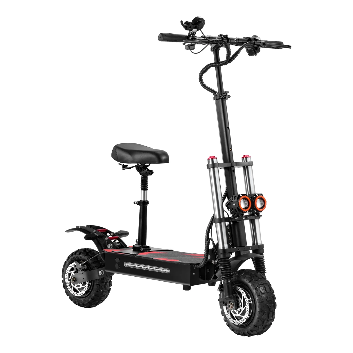 [EU DIRECT] BOYUEDA S3-11 Electric Scooter With Seat 38Ah 6000W Recommended Top Speed 25KM/H 60V Oil Brake 11 Inch Electric Scooter 150-200Kg Max Load 100Km Range EU Direct USA Direct