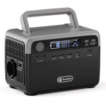 [EU Direct] Flashfish BP030B 300W Portable Power Station, 2304Wh LiFePO4 Battery, 600W Surge, AC Outlets, Pass-through Charging, Solar Generator for Camping/Home Backup/Emergencies/Off-Grid/P