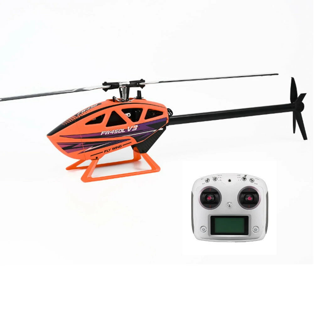 FLY WING FW450L-V3 6CH 3D Auto Acrobatics GPS Altitude Hold RC Helicopter RTF/PNP With H1 / ACE Flight Control System
