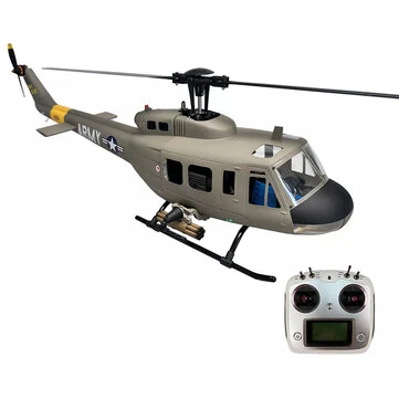 ROBAN 470 Class UH-1D 2.4G 10CH GPS Stabilized Scale Flybarless RC Helicopter RTF With X2 Flight Controller