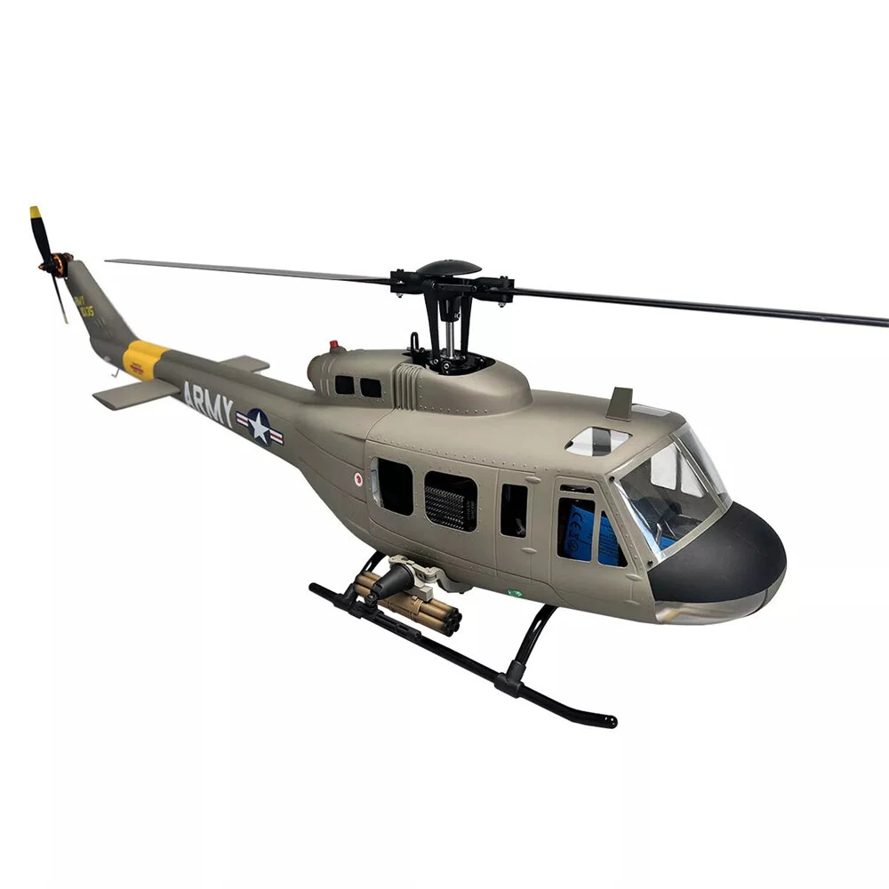 ROBAN 470 Class UH-1D 2.4G 10CH GPS Stabilized Scale Flybarless RC Helicopter RTF With X2 Flight Controller