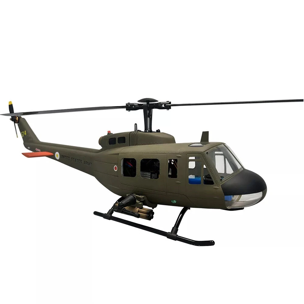 ROBAN 470 Class UH-1D 2.4G 10CH GPS Stabilized Scale Flybarless RC Helicopter RTF With X2 Flight Controller