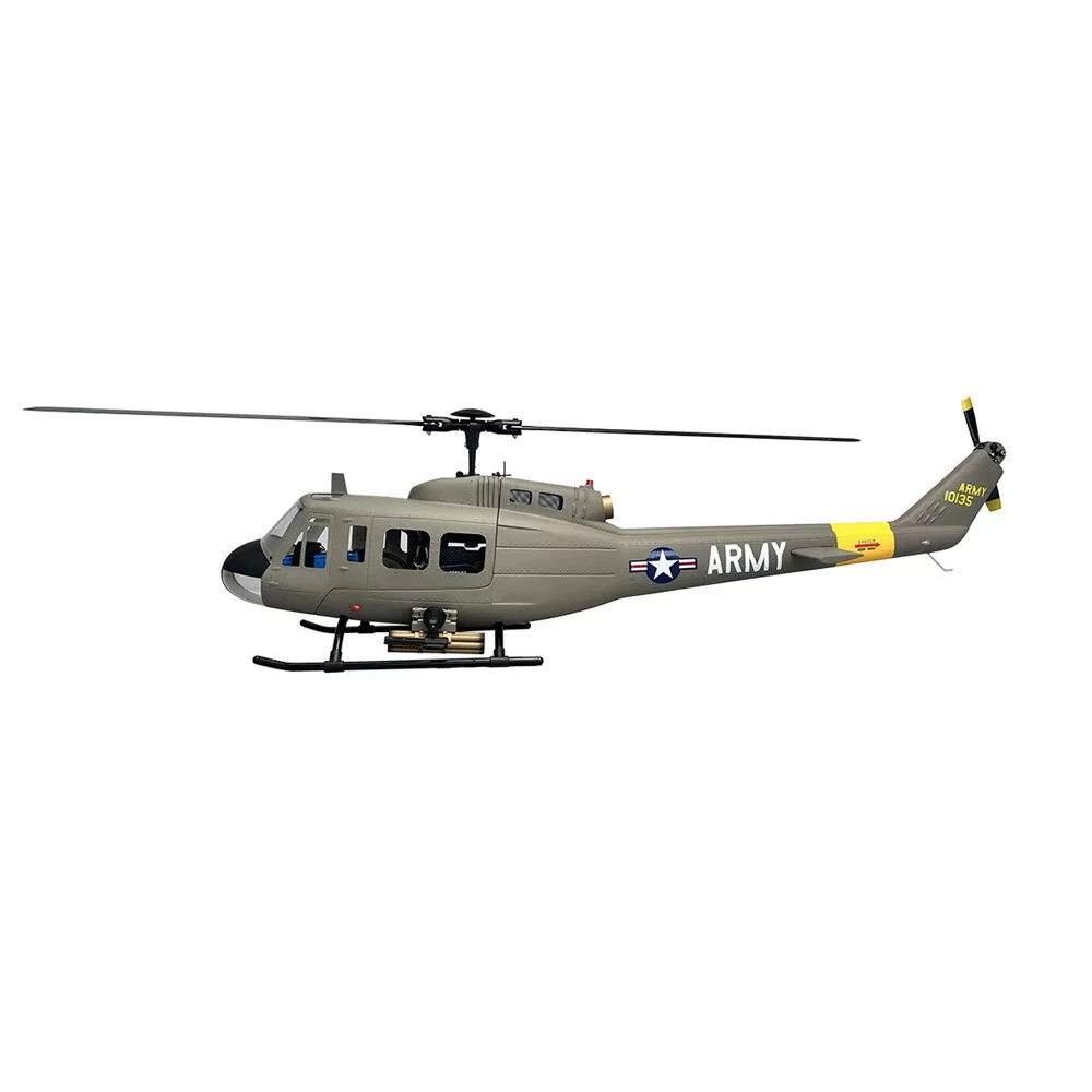 ROBAN 470 Class UH-1D 2.4G 10CH GPS Stabilized Scale Flybarless RC Helicopter RTF With X2 Flight Controller