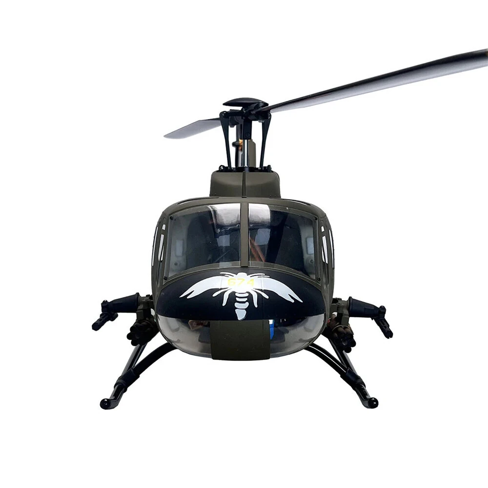 ROBAN 470 Class UH-1D 2.4G 10CH GPS Stabilized Scale Flybarless RC Helicopter RTF With X2 Flight Controller