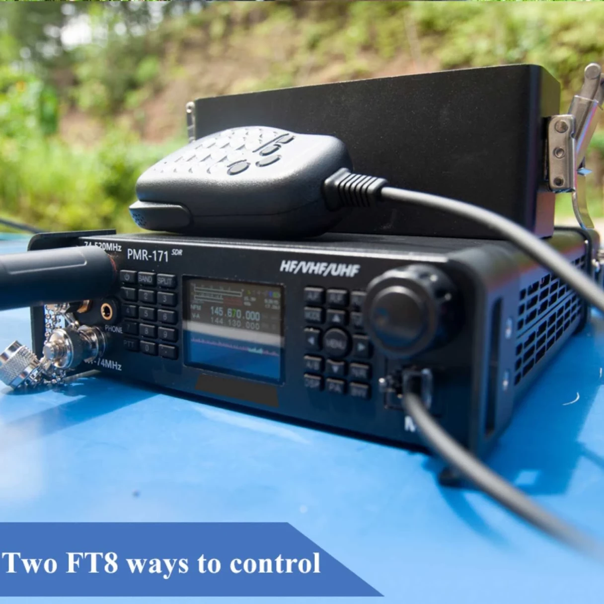 PMR-171 100KHz-2GHz 20W Military Radio SDR Transceiver VHF UHF HF CW AM SW Mobile Radio