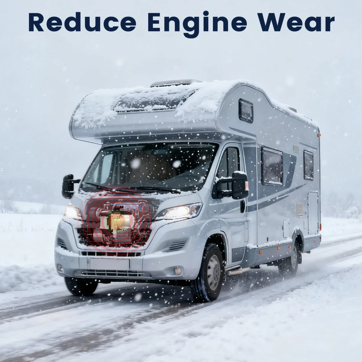 HCALORY WH-A 12V 6KW Water Plumbing Heater Remote Control LCD Monitor Gasoline Diesel Air Car Heater Universal for Truck SUV Bus RV Boats