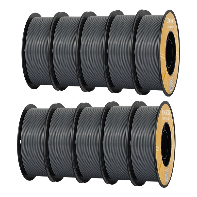 KINGROON PETG 3D Printer Filament 1.75mm 10kg Grey High Strength Easy to Print Eco-Friendly No Bubbles Smooth Printing High Precision