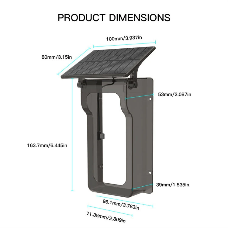 M20 Tuya Smart Doorbell Camera with Solar Panel Cover 1080P Video Intercom Motion Detect Night Vision IP65 Waterproof Wireless Outdoors Smart Visual Doorbell