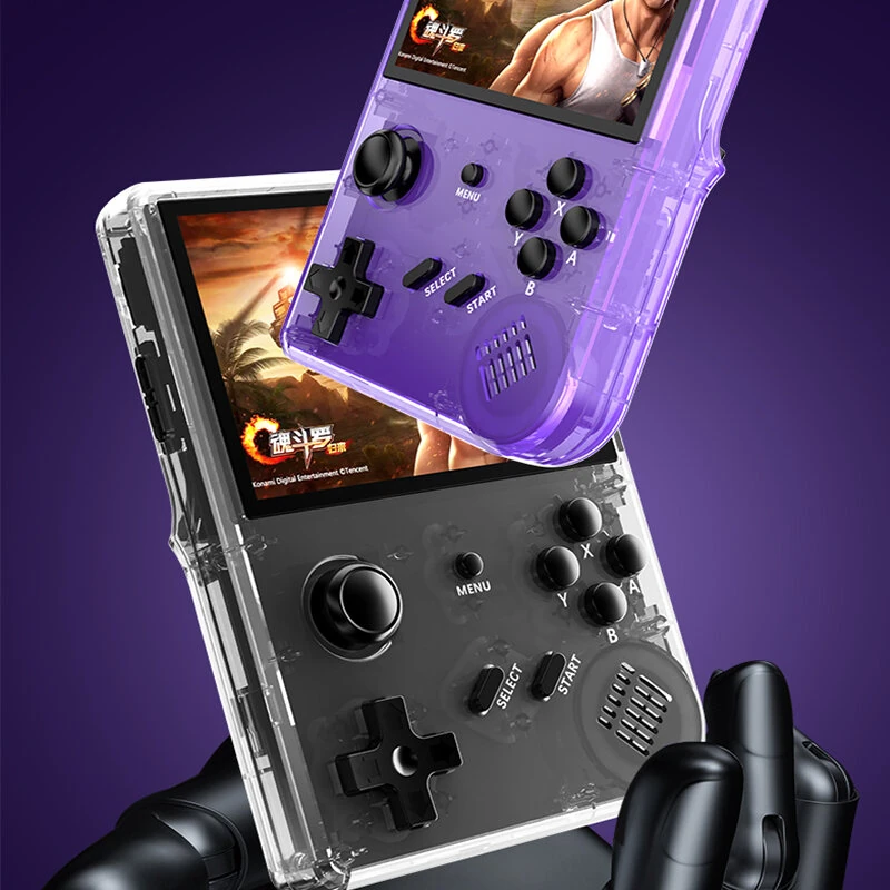 R350 64GB/128GB 3.5-inch Screen Handheld Game Console 15000+/20000+ Games Built-in 12 Emulators 2500mAh 3.5mm Earphone Portable Video Game Player Console