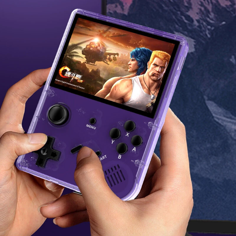 R350 64GB/128GB 3.5-inch Screen Handheld Game Console 15000+/20000+ Games Built-in 12 Emulators 2500mAh 3.5mm Earphone Portable Video Game Player Console