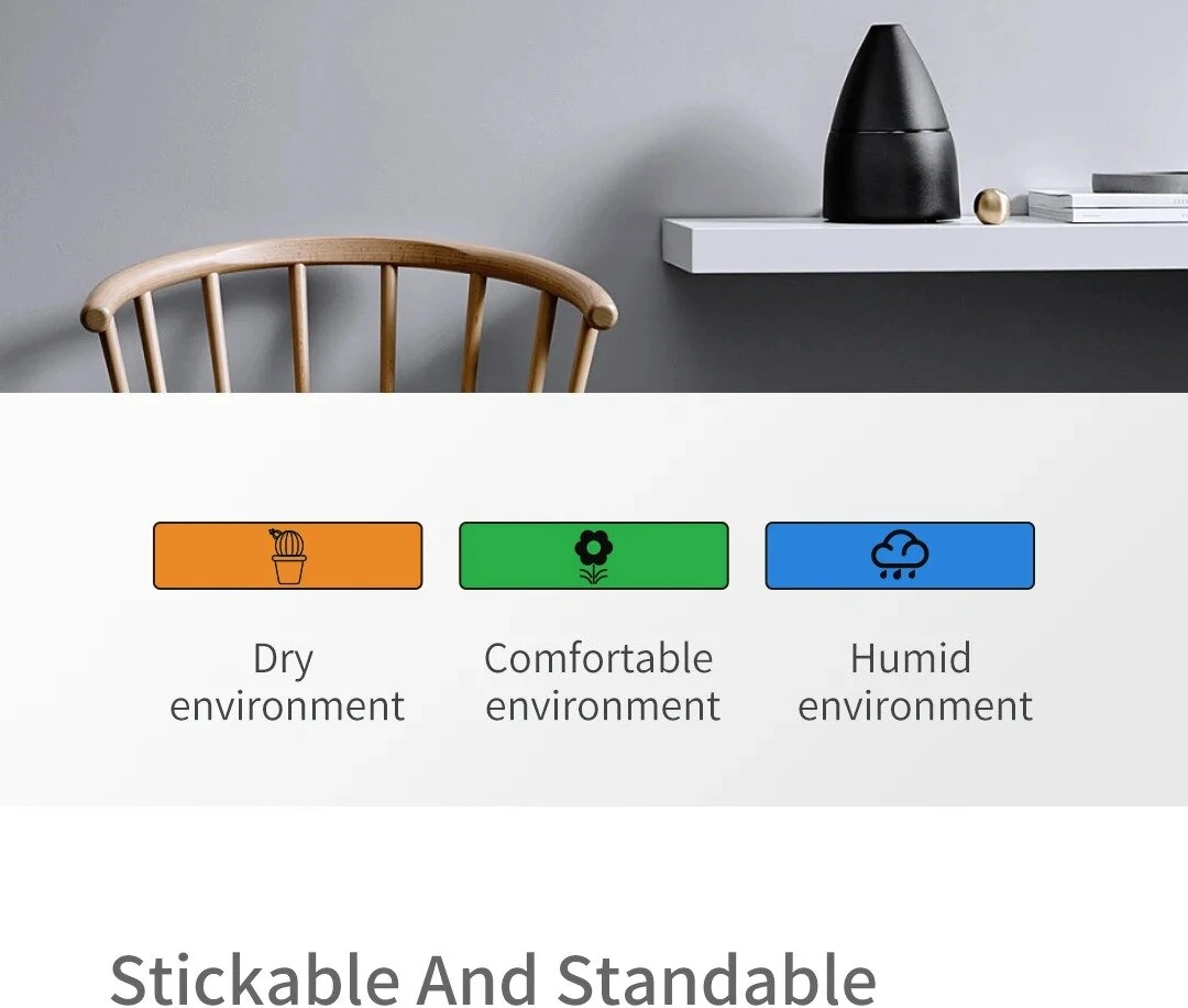 2Pcs Xiaomi DUKA Atuman TH1 Temperature Humidity Meter LCD Digital Thermometer Hygrometer Sensor Gauge Weather Station Clock Home Indoor Use