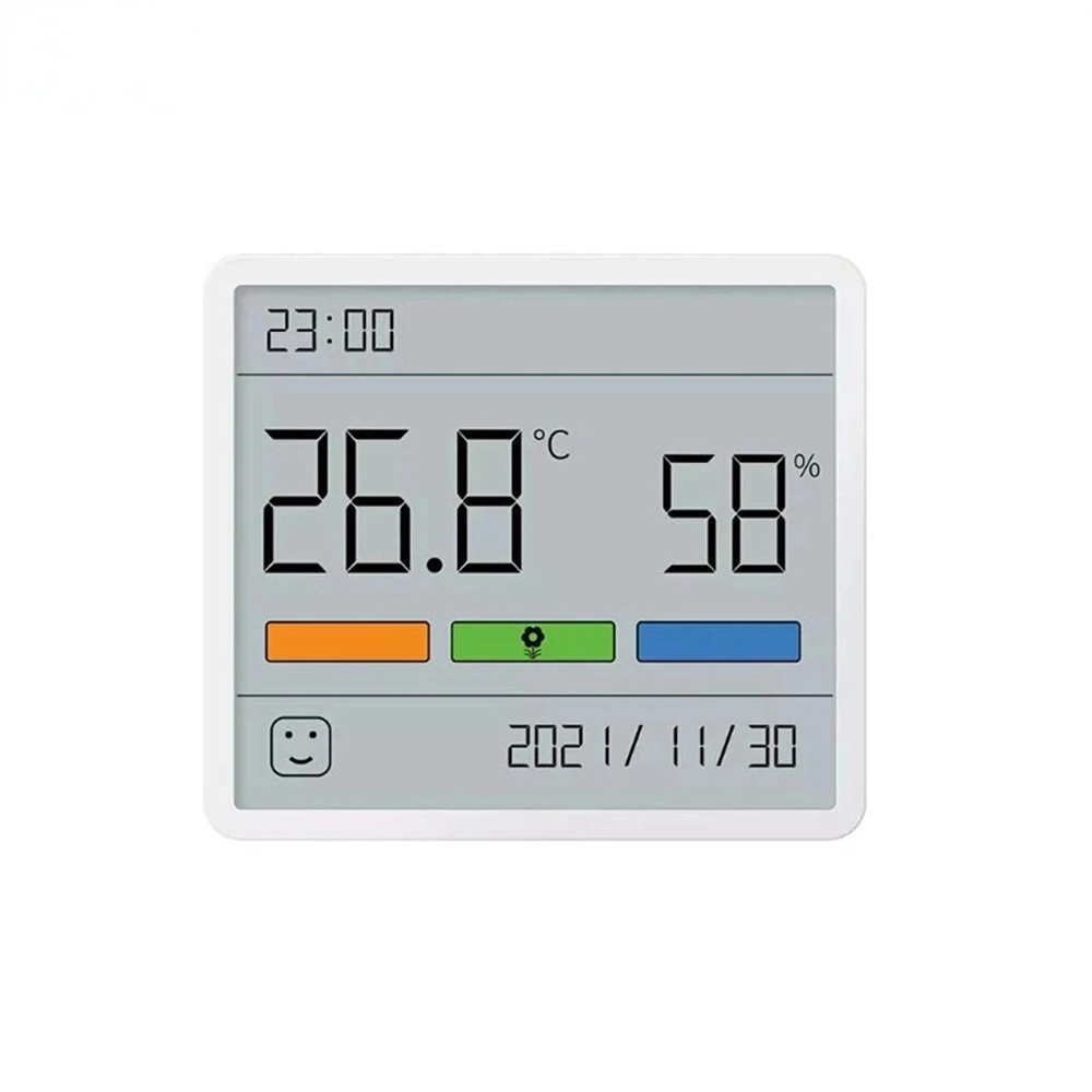 2Pcs Xiaomi DUKA Atuman TH1 Temperature Humidity Meter LCD Digital Thermometer Hygrometer Sensor Gauge Weather Station Clock Home Indoor Use