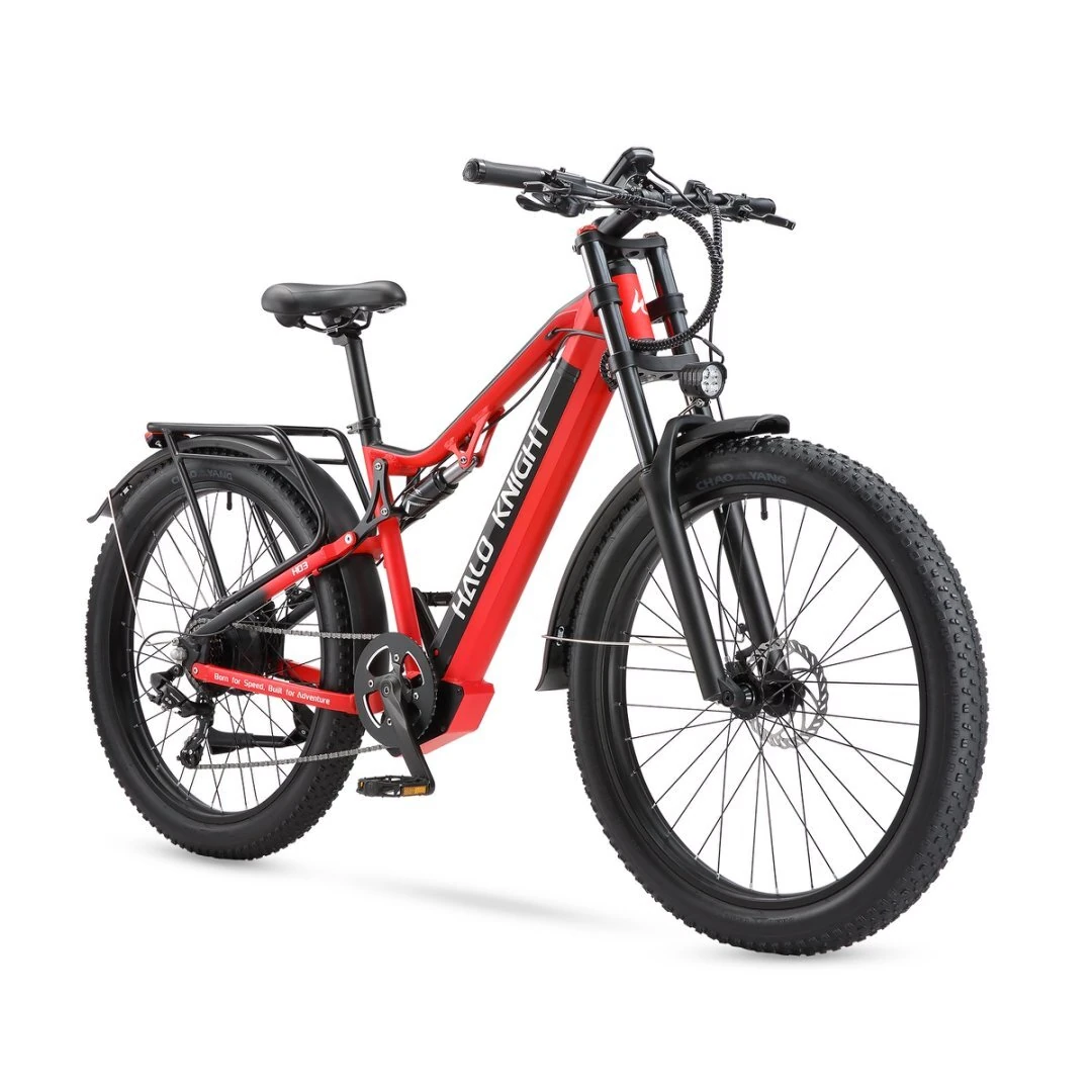 [EU DIRECT] Halo Knight H03 Electric Bicycle 19.2Ah 48V 1000W Motor Recommended Top Speed 25KM/H 27.5 Inches Tire Electric Bike 80-90km Mileage Max Load 150Kg