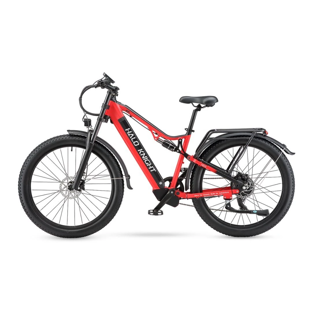 [EU DIRECT] Halo Knight H03 Electric Bicycle 19.2Ah 48V 1000W Motor Recommended Top Speed 25KM/H 27.5 Inches Tire Electric Bike 80-90km Mileage Max Load 150Kg