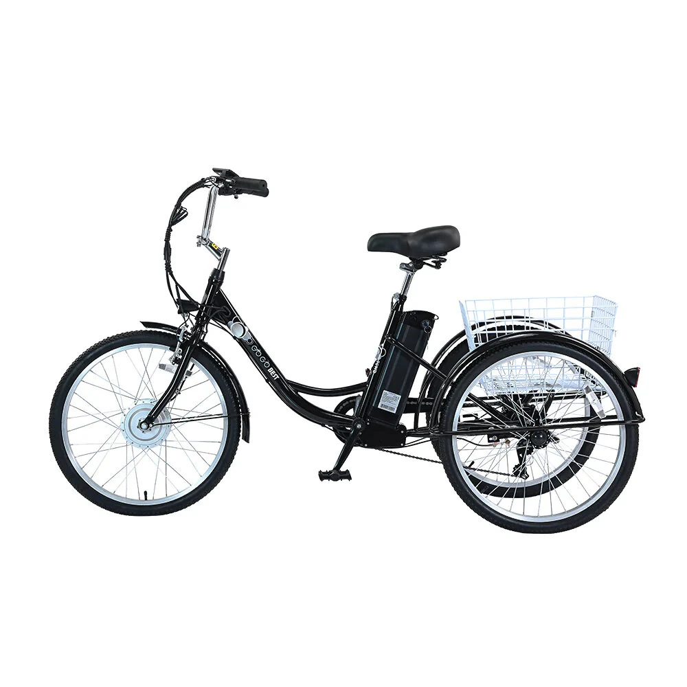 [EU DIRECT] GOGOBEST GF100 Electric Tricycle 36V 15AH Battery 350W Motor Recommended Top Speed 25KM/H 24inch 70KM Max Mileage 200KG Max Load Electric Tricycle
