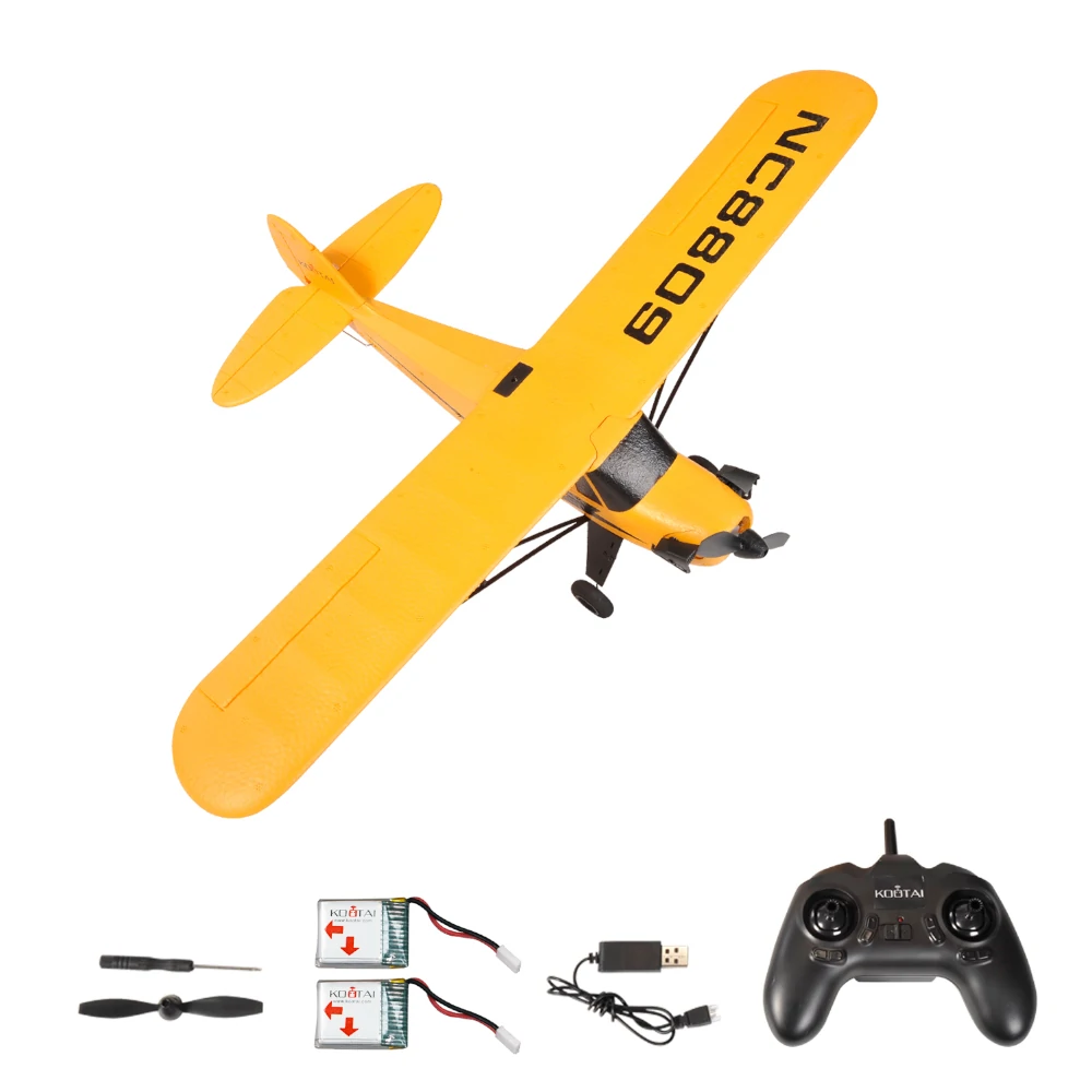 KOOTAI A505 J3-CUB 505mm Wingspan 2.4GHz 3CH 6-Axis Gyro 3D/6G Switchable EPP RC Airplane BNF/RTF Compatible DSMX DSM2 S-BUS Protocol