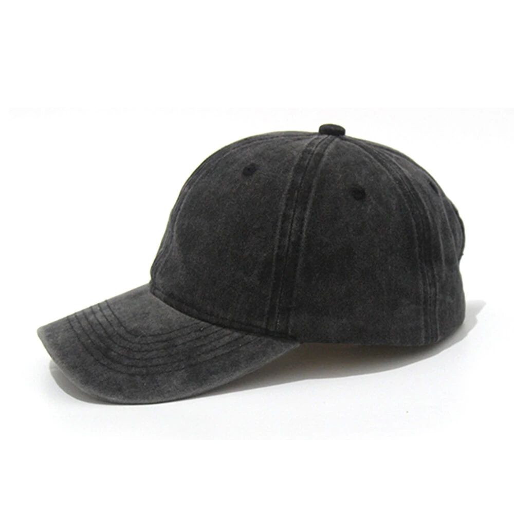 Solid Washed Denim Baseball Cap Vintage Unisex Cotton Sport Hat Outdoor Soft Breathable Versatile Sunshade Caps Women Men