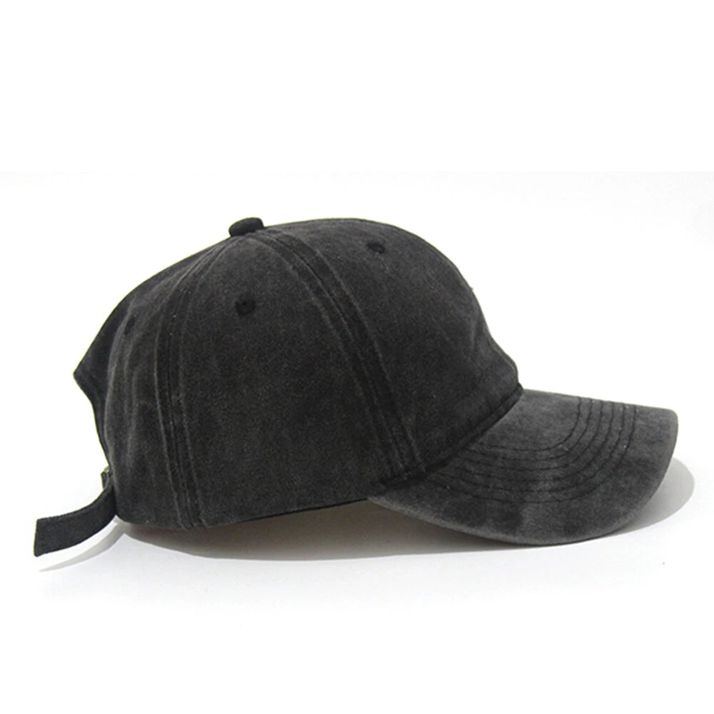 Solid Washed Denim Baseball Cap Vintage Unisex Cotton Sport Hat Outdoor Soft Breathable Versatile Sunshade Caps Women Men