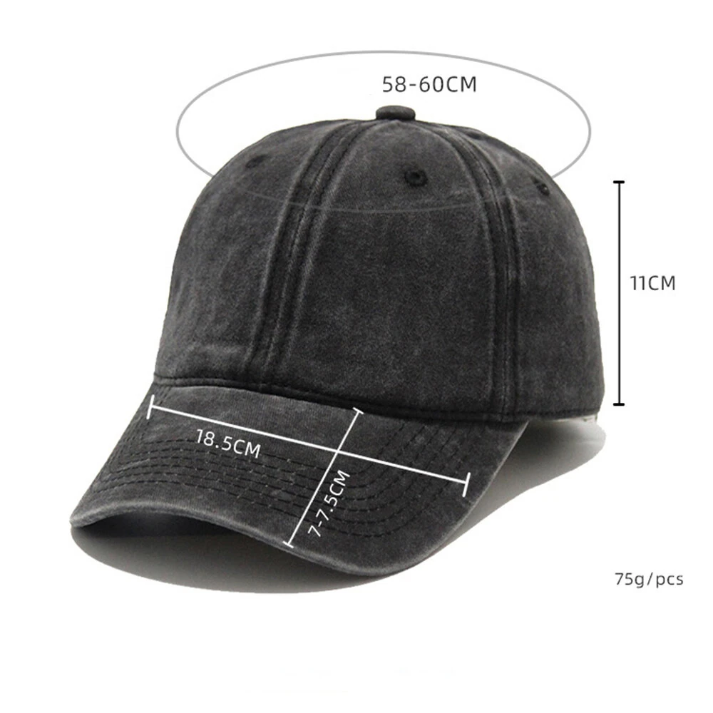 Solid Washed Denim Baseball Cap Vintage Unisex Cotton Sport Hat Outdoor Soft Breathable Versatile Sunshade Caps Women Men