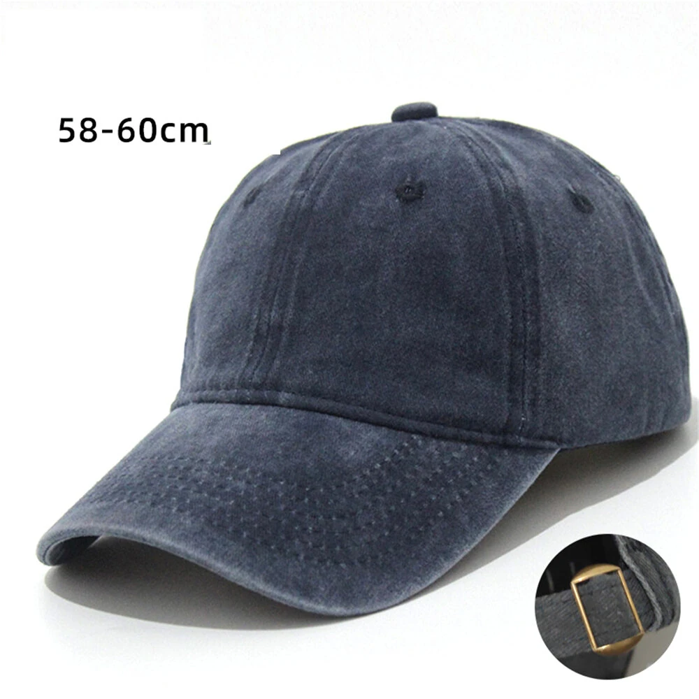 Solid Washed Denim Baseball Cap Vintage Unisex Cotton Sport Hat Outdoor Soft Breathable Versatile Sunshade Caps Women Men