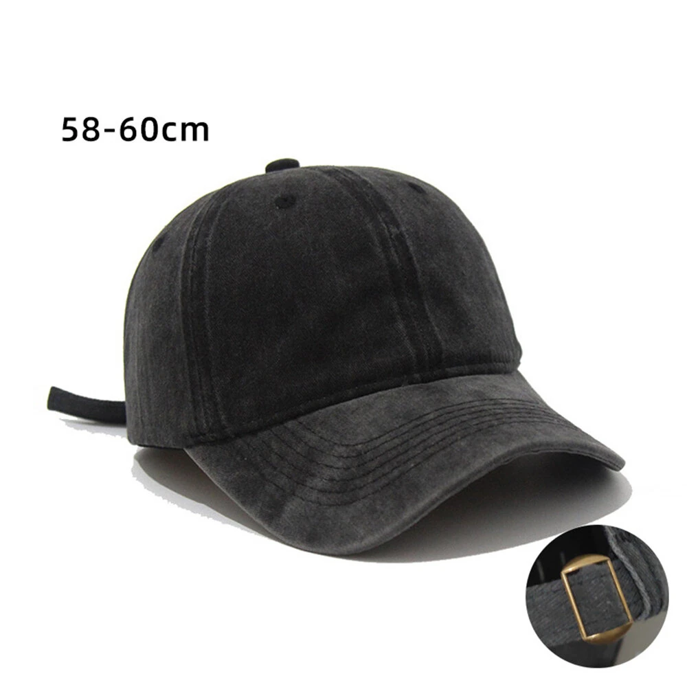 Solid Washed Denim Baseball Cap Vintage Unisex Cotton Sport Hat Outdoor Soft Breathable Versatile Sunshade Caps Women Men