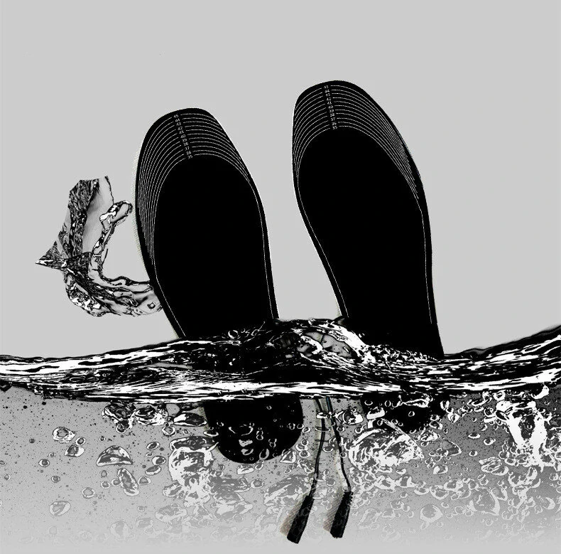 TENGOO 1Pair Electric Heated Insoles Croppable Thermal Comfortable USB Rechargeable Insoles for Winter Outdoor Skiing