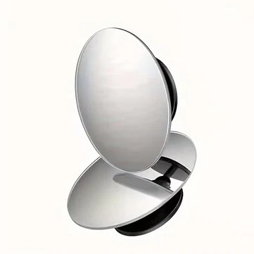 2PCS Car Blind Spot Mirror 360° Adjustable HD Glass Wide Angle Rearview Frameless Round Frame Convex Blind Spot Mirror Safety Driving Wide Angle  Adjustable Clear Rearview Mirror