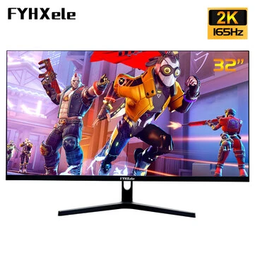 FYHXele 32inch 165hz 2K QHD Monitor High Fresh Rate For Gaming Computer Monitor IPS Panel LED Desktop FreeSync G-Sync MPRT 1ms 9FY32QH