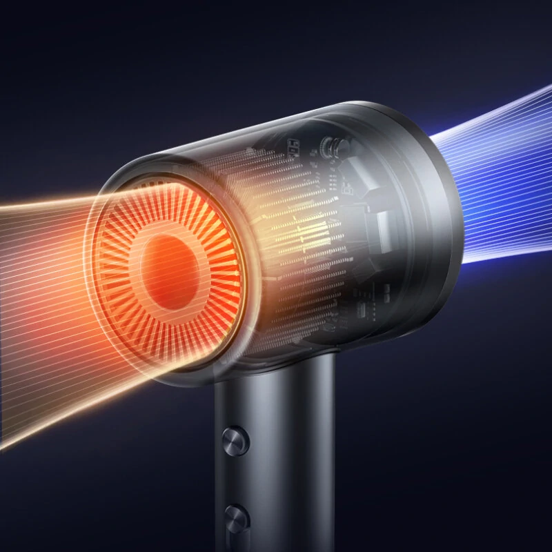 KONKA D3 1600W Hair Dryer Professional LCD Display Hair Dryer Powerful Negative Ion High Speed Hair Dryer