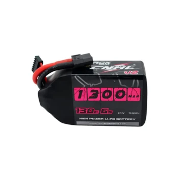 CNHL Black Series V2.0 6S 22.2V 1300mAh 130C LiPo Battery XT60 Plug for Nazgul5 Mark5 200-220mm 4-5 Inch RC Drone FPV Racing