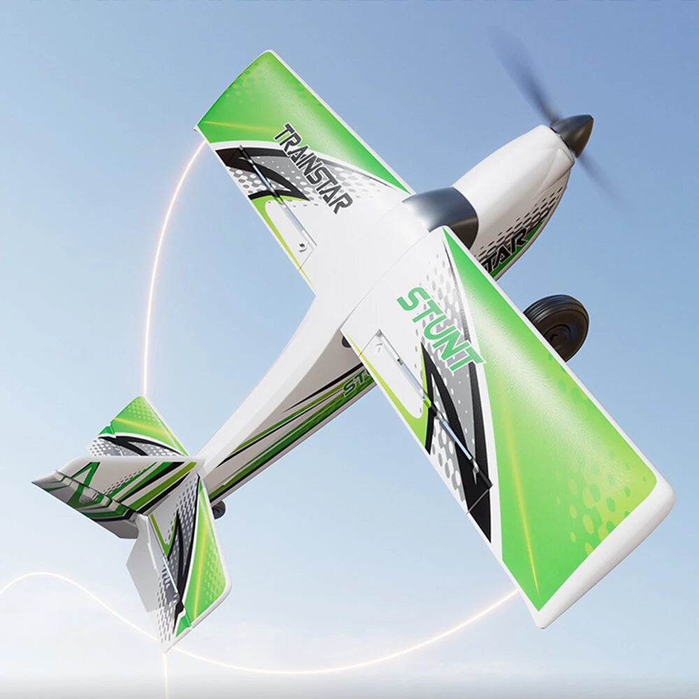 VolantexRC Trainstar Stunt 76804 500mm Wingspan 2.4G 4CH With 6-axis Gyro Brushless EPP RC Airplane Trainer Fixed Wing RTF