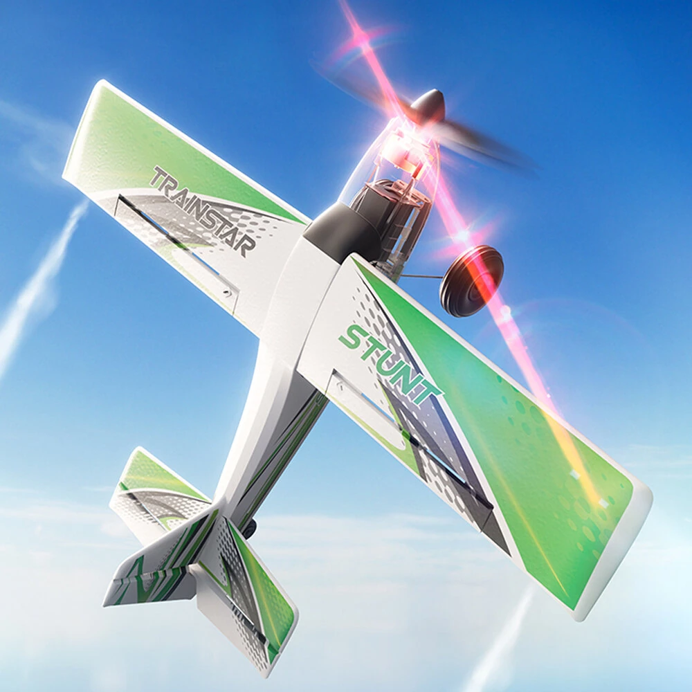 VolantexRC Trainstar Stunt 76804 500mm Wingspan 2.4G 4CH With 6-axis Gyro Brushless EPP RC Airplane Trainer Fixed Wing RTF