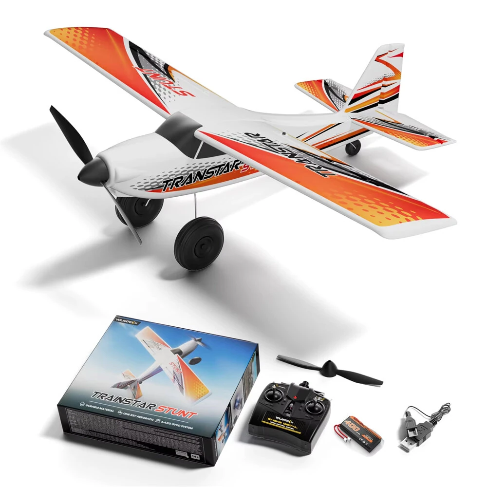 VolantexRC Trainstar Stunt 76804 500mm Wingspan 2.4G 4CH With 6-axis Gyro Brushless EPP RC Airplane Trainer Fixed Wing RTF