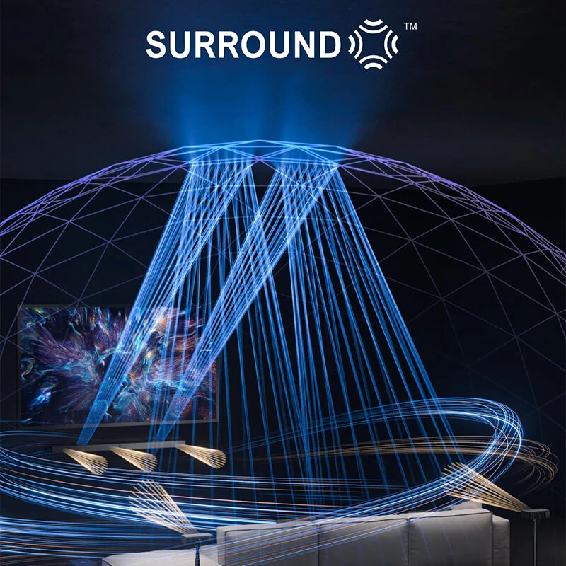 ULTIMEA Nova S80 5.1.2CH Dolby Atmos Soundbar with Stands Home Theater with Pair of Surround Speaker Stands