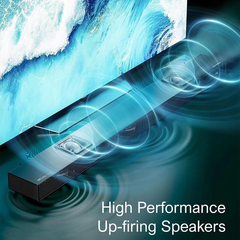 ULTIMEA Nova S80 5.1.2CH Dolby Atmos Soundbar with Stands Home Theater with Pair of Surround Speaker Stands