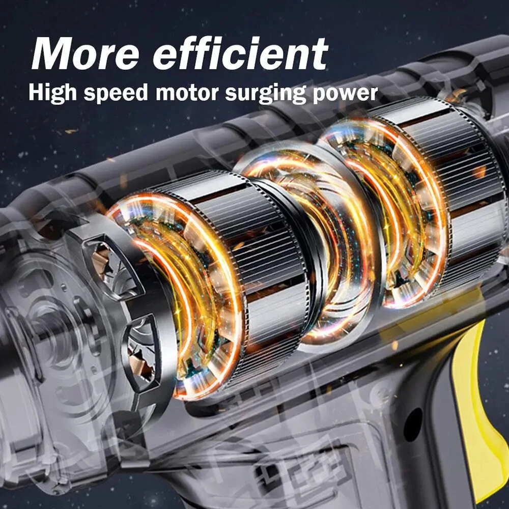 120W Smart Car Electric Tire Inflator Pump Car Handheld Intelligent Digital Display Household Car Electric Portable Tire Air Pump