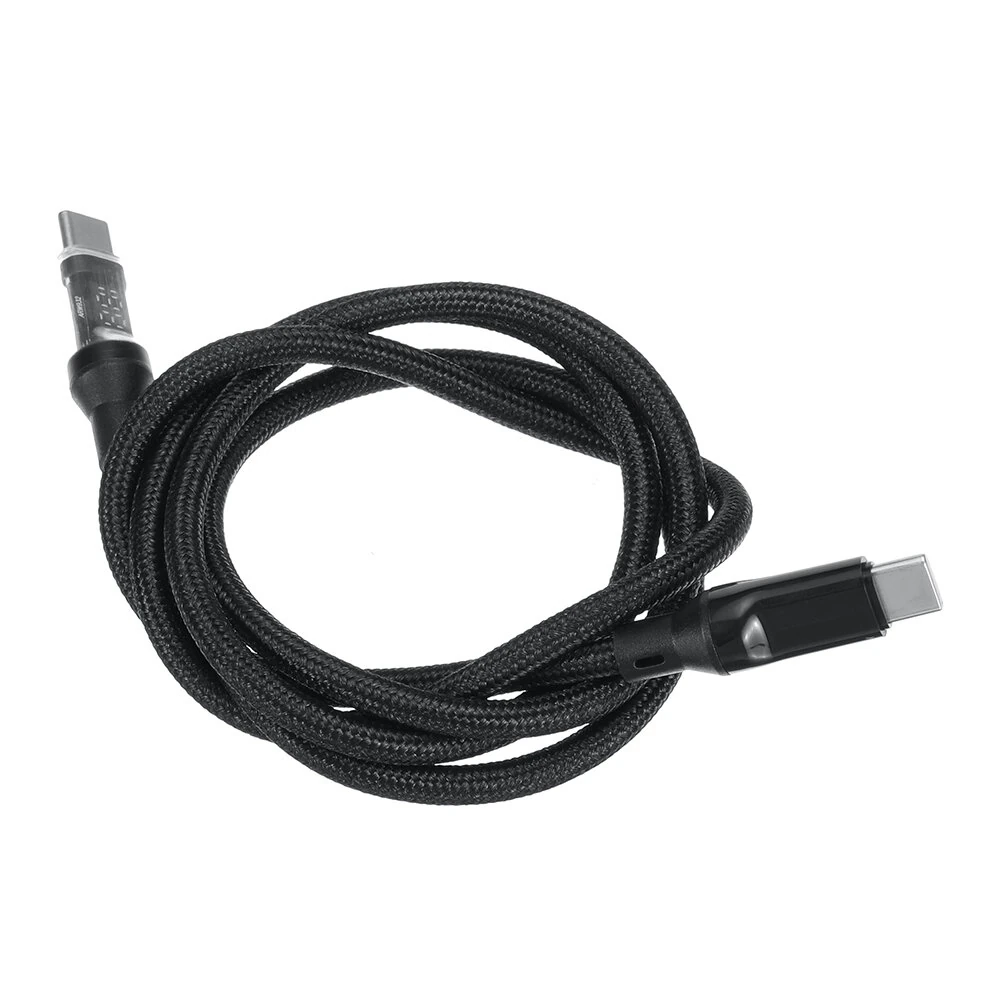 120W USB-A to Type-C Cable with Digital Display Fast Charging Data Transmission Copper Core Line 1M/2M Long for iPhone 15 15 Plus for Huawei Pura 70 Ultra for Xiaomi Civi 4 Pro for Samsung Galaxy S24