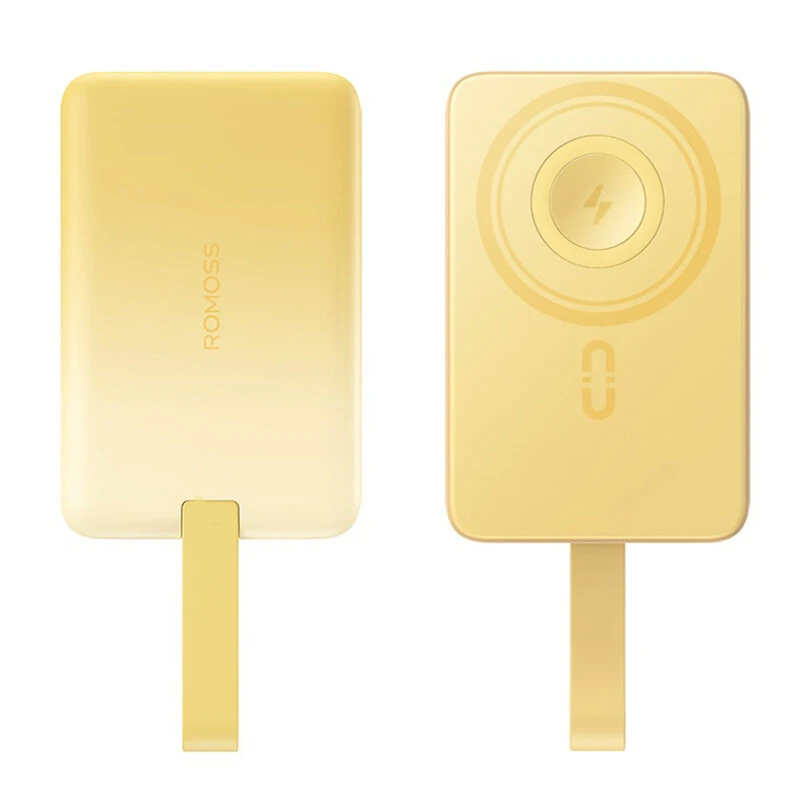 Romoss WM010-191 Wireless Magnetic Power Bank 30W 37Wh 10000mAh Integrated Cable Power Bank with 3 Inputs & 3 Outputs Fast Charging External Battery Power Supply for iPhone 16 16 Pro 15 14 13 for Huawei Pura X for Xiaomi 15 Ultra for Samsung