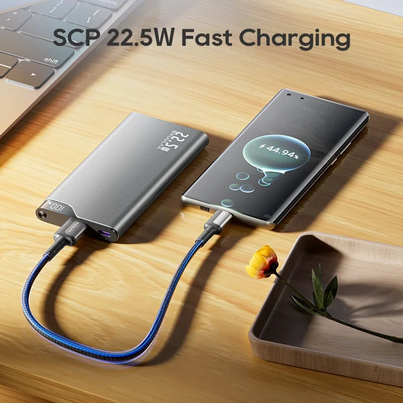 KUULAA KL-YD70 22.5W 37Wh 10000mAh Power Bank LED Digital Display External Battery Power Supply with 1 Input & 2 Outputs Support PD3.0 QC3.0 SCP Fast Charging for iPhone 16 16 Pro 15 14 13 Pro Max for Huawei Mate XT for Xiaomi 15pro