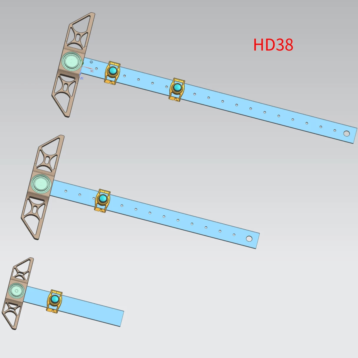 HONGDUI Hooked On Wood HD38 TrueMark Ruler HD38V Adjustable TrueMark Ruler Hadfield Steel Woodworking Scriber