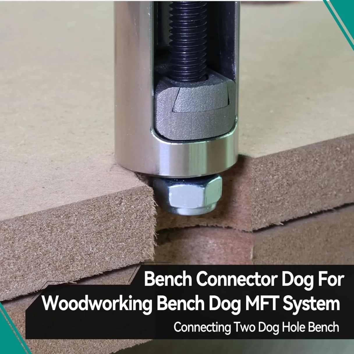 HONGDUI HD30-YG03 Bench Connector Dog For Woodworking Bench Dog MFT System Connecting Two Dog Hole Bench