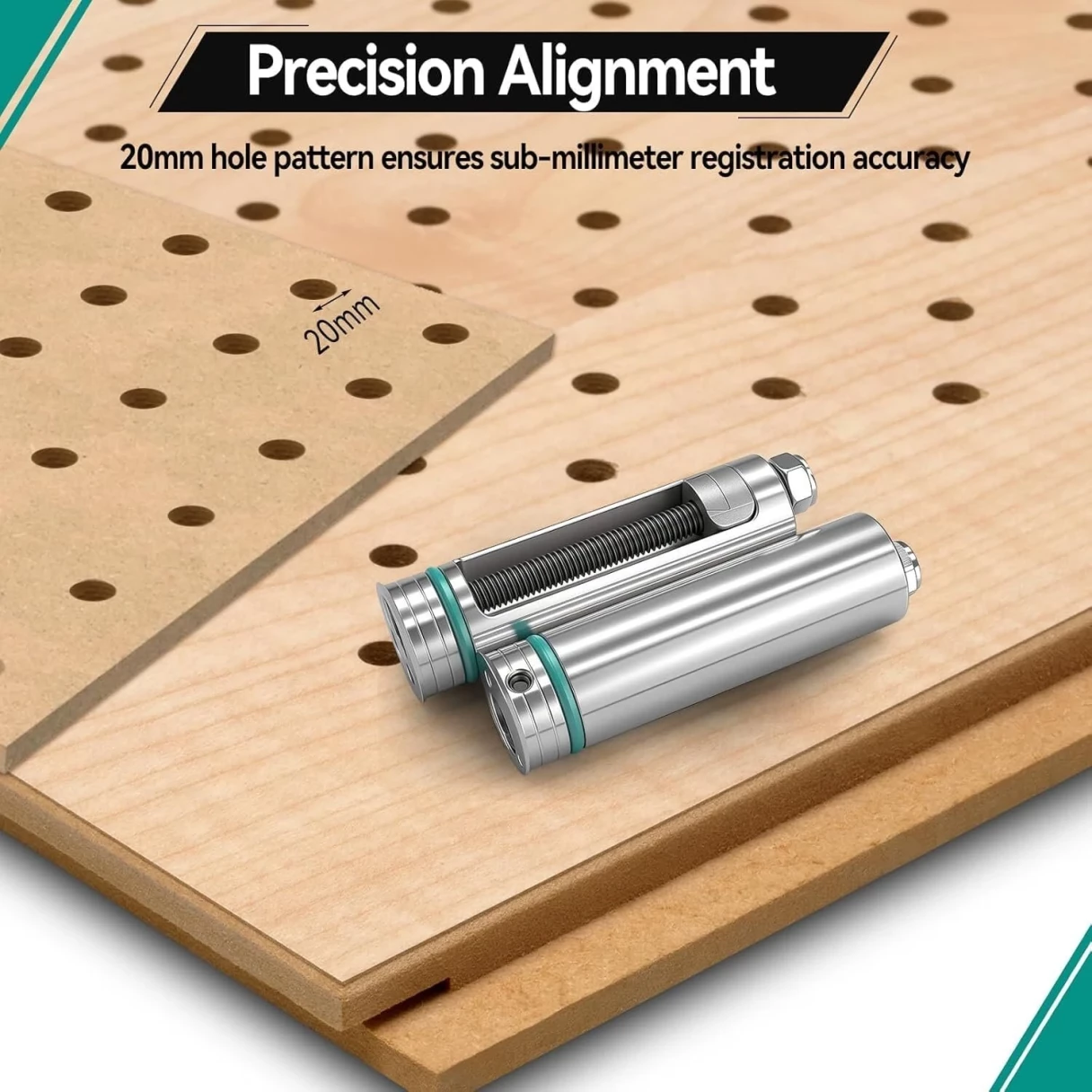 HONGDUI HD30-YG03 Bench Connector Dog For Woodworking Bench Dog MFT System Connecting Two Dog Hole Bench