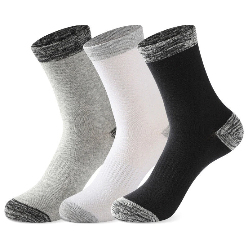 6 Pair Autumn Winter Men Socks Cotton Leisure Business Long Socks Walking Running Hiking Warm Socks For Male Plus Size 42-48